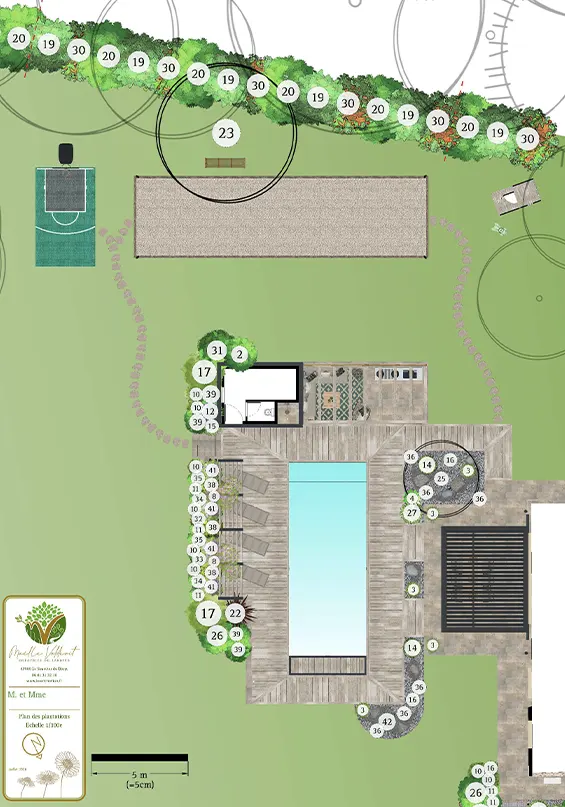 plan 3D amenagement jardin exterieur maëlle valdevit création de jardins en 3D paysagiste miramont de guyenne marmande sainte foy la grande  47 eymet bergerac 24
